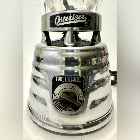 Vintage 1950's Oster Osterizer Model 403 Beehive Chrome 4 Cup 2 Speed Blender - Picture 4 of 12